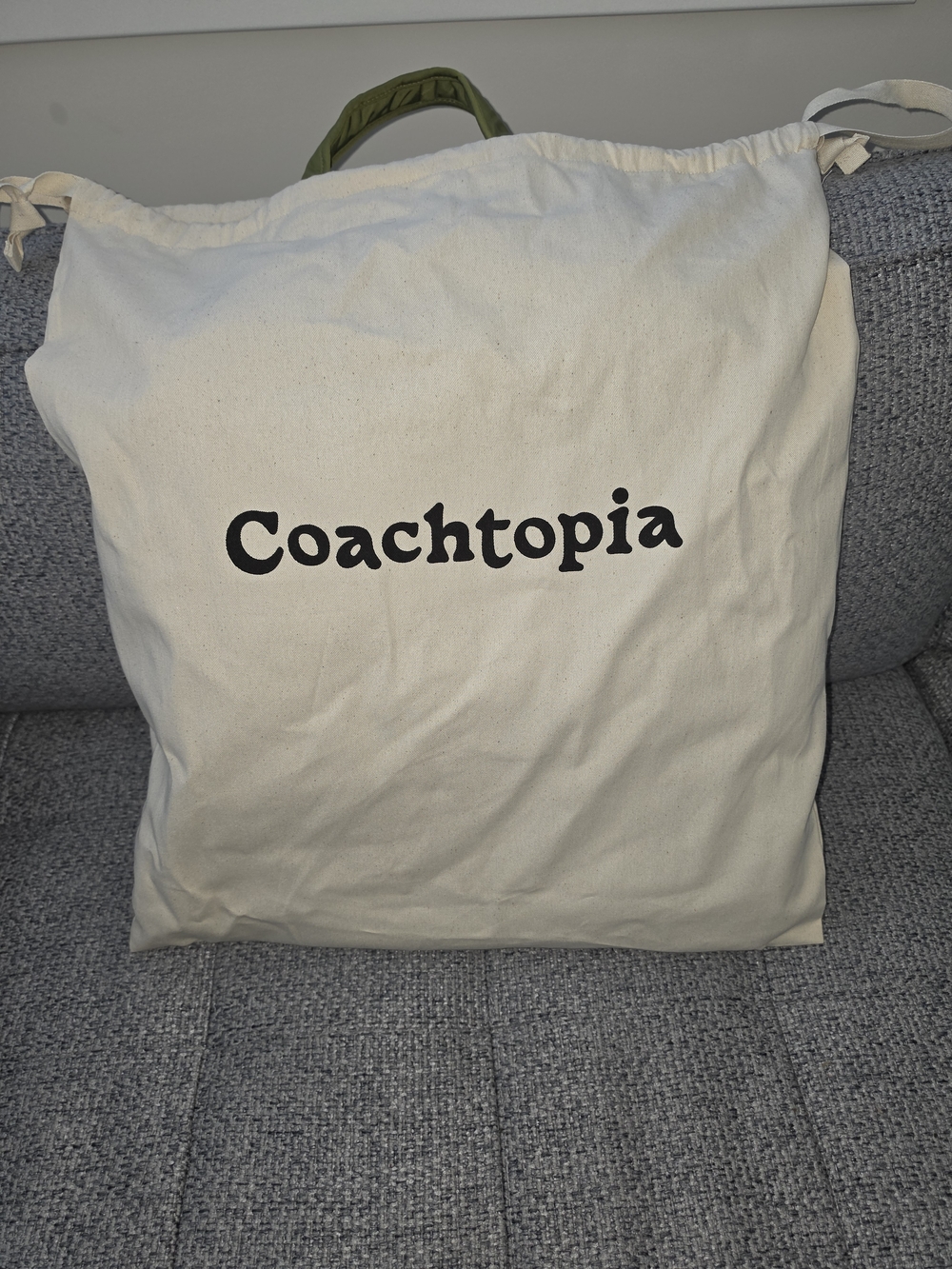 Coach Coachtopia Olive Quilted Cloud Tote - Picture 5 of 6